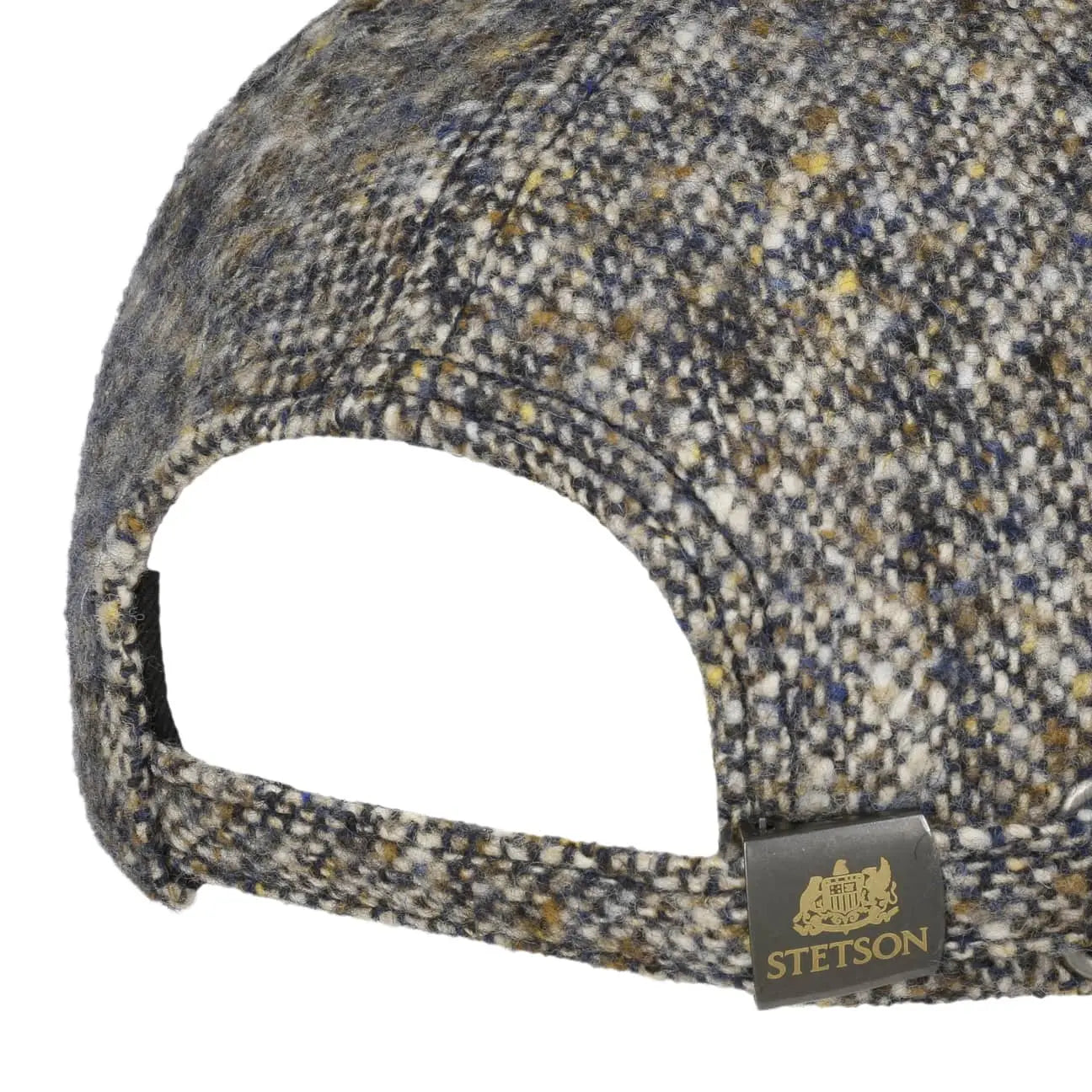 STETSON -  CASQUETTE LAINE DONEGAL TWEED - BEIGE & BLEU -  Klubb