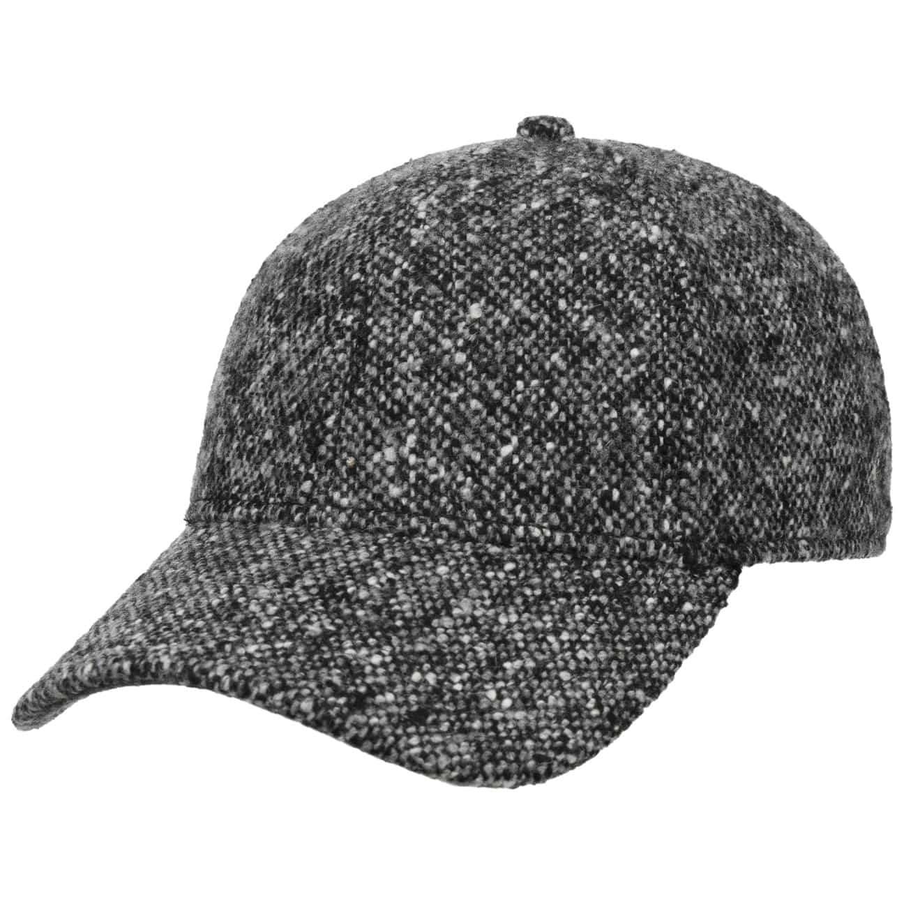 STETSON -  CASQUETTE LAINE DONEGAL TWEED - NOIR & BLANC -  Klubb