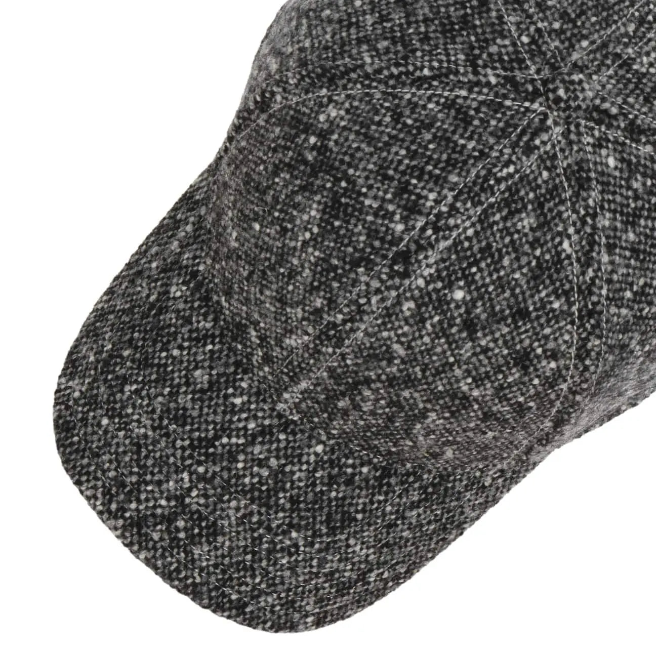 STETSON -  CASQUETTE LAINE DONEGAL TWEED - NOIR & BLANC -  Klubb