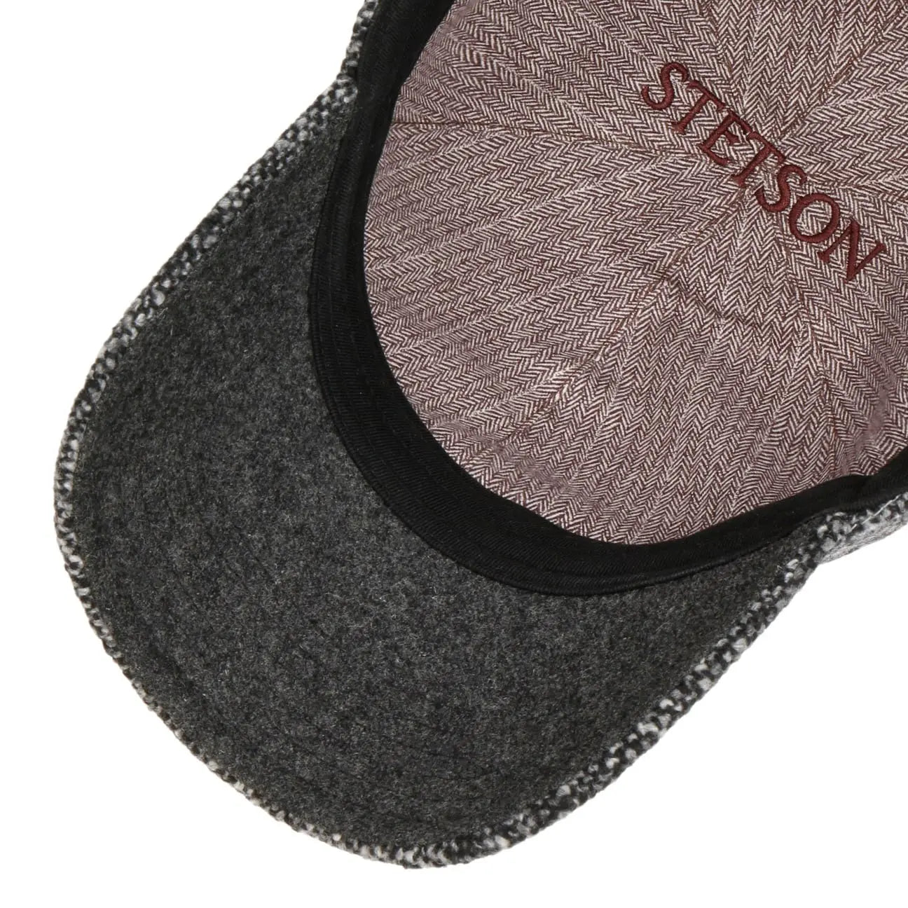 STETSON -  CASQUETTE LAINE DONEGAL TWEED - NOIR & BLANC -  Klubb
