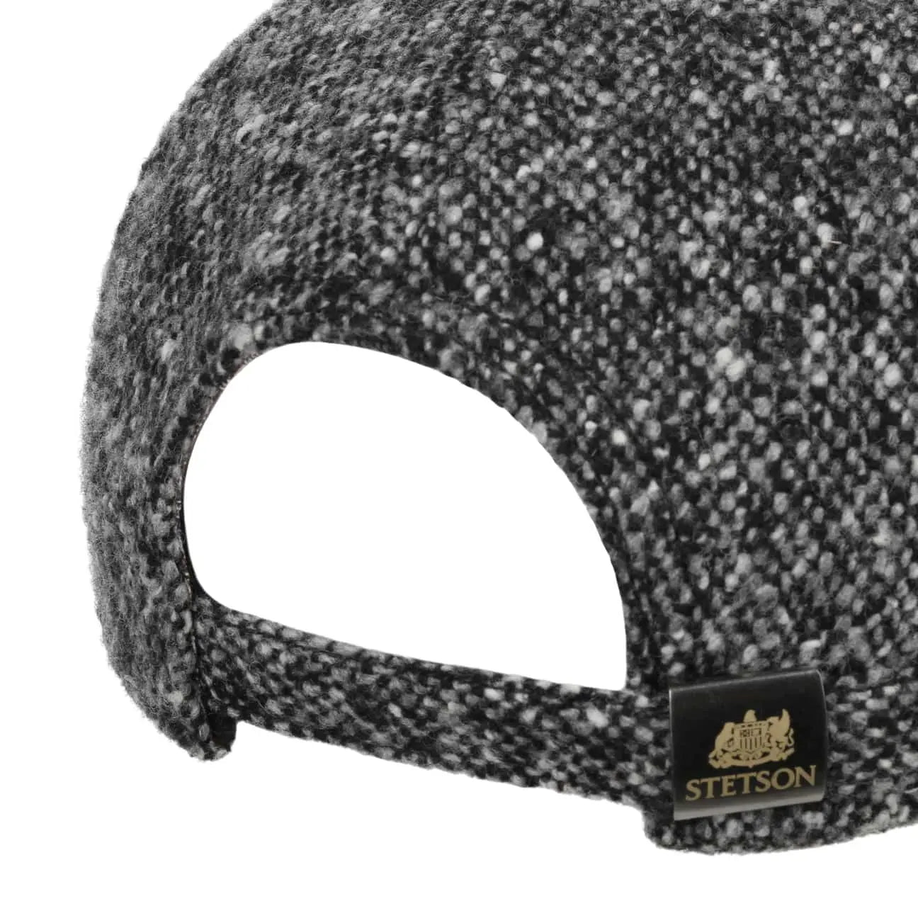 STETSON -  CASQUETTE LAINE DONEGAL TWEED - NOIR & BLANC -  Klubb