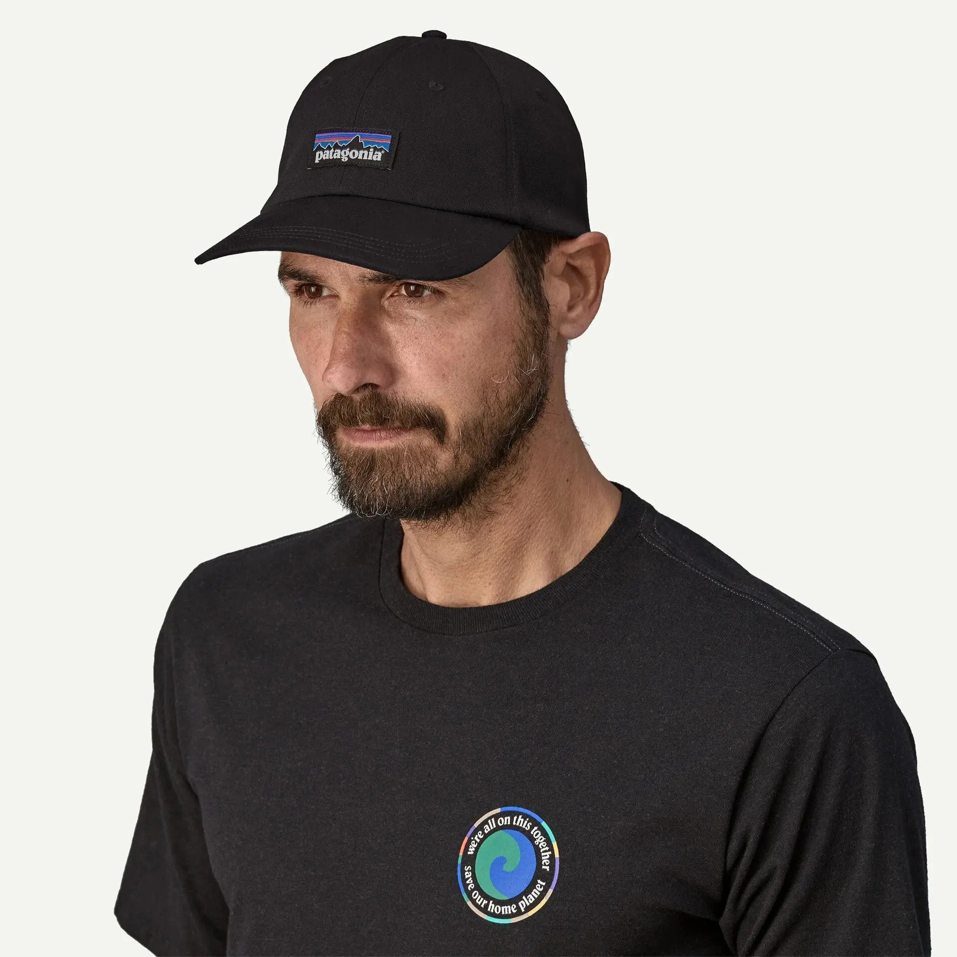 PATAGONIA -  CASQUETTE P-6 NOIR -  Klubb