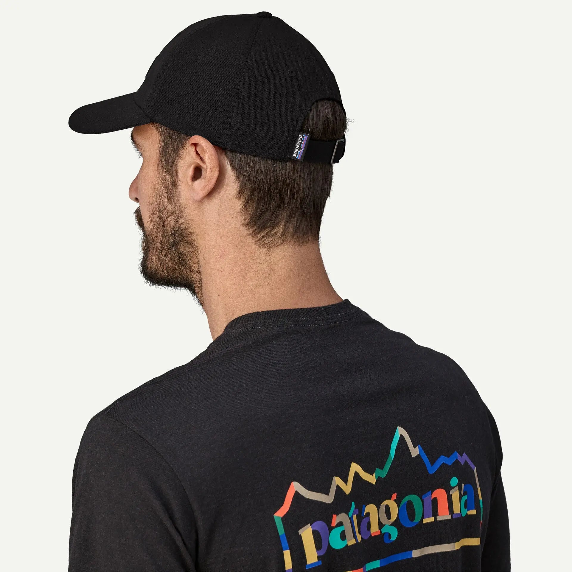 PATAGONIA -  CASQUETTE P-6 NOIR -  Klubb