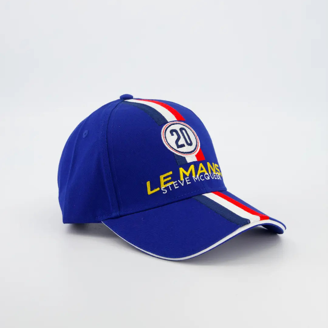 Casquette Racing Evo le Mans N°20 - Bleu Royal - Steve Mcqueen le Mans