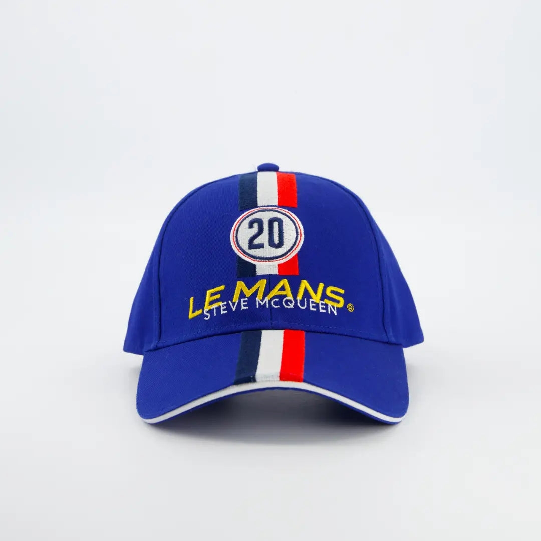 Casquette Racing Evo le Mans N°20 - Bleu Royal - Steve Mcqueen le Mans - détail 3