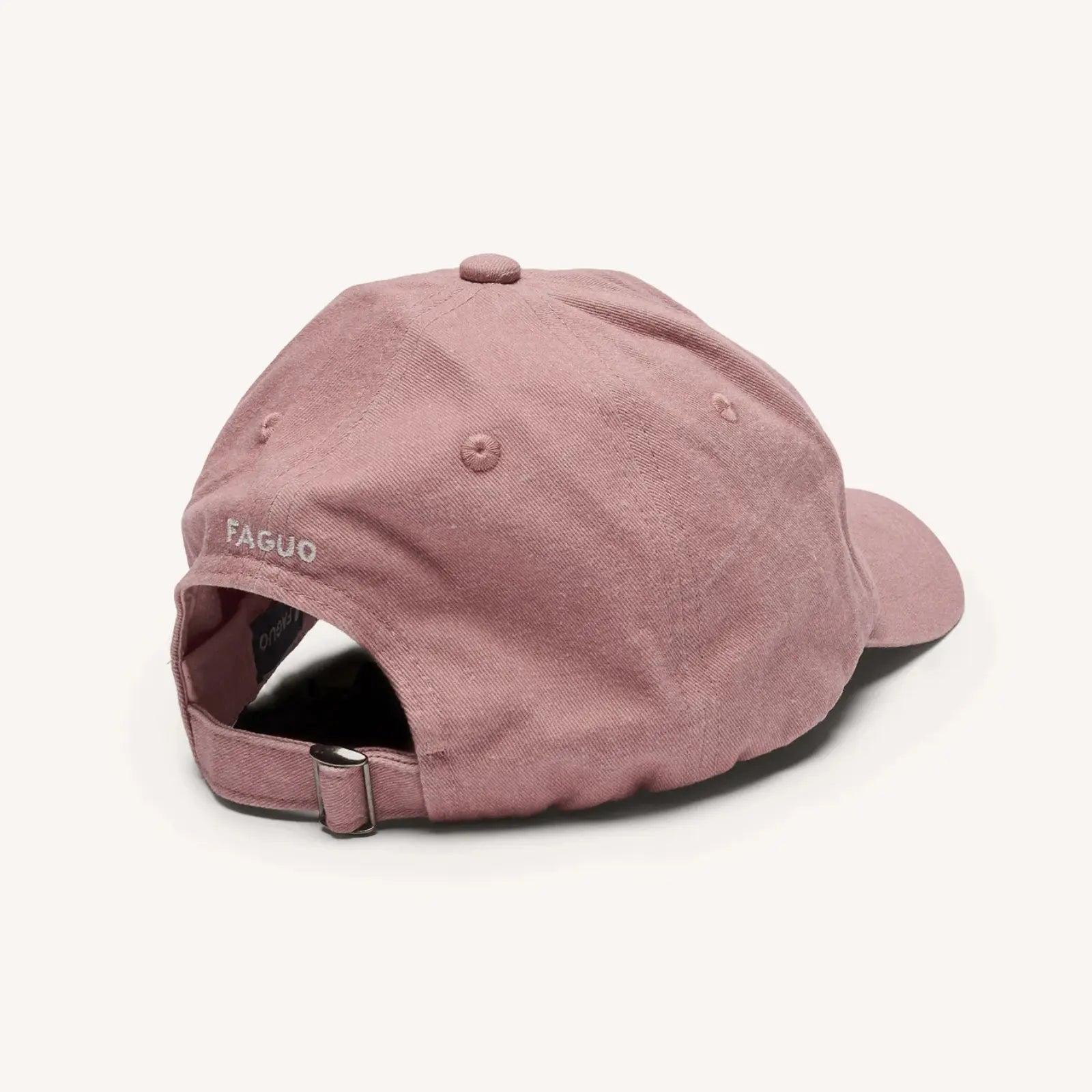 Casquette Faguo rose grisé réglage arrière métallique