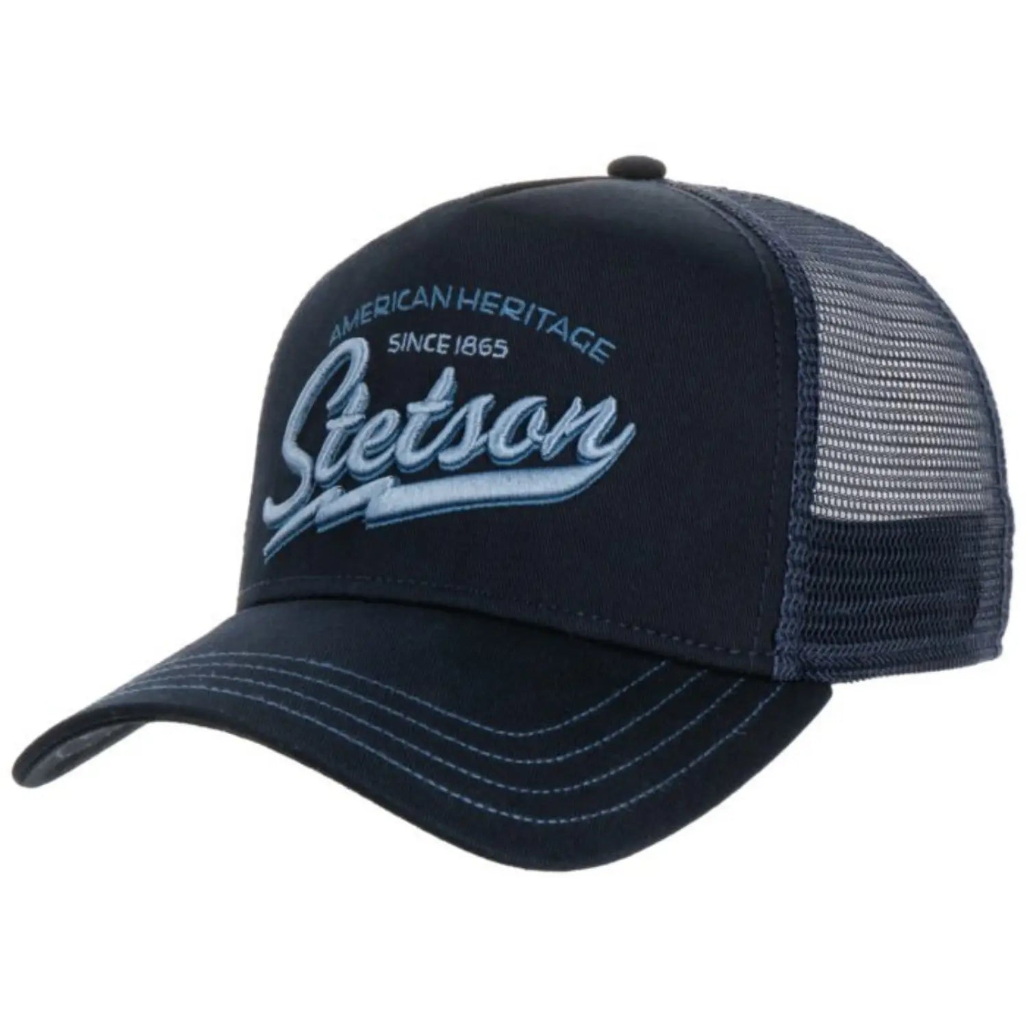 STETSON -  CASQUETTE TRUCKER AMERICAN HERITAGE NAVY -  Klubb
