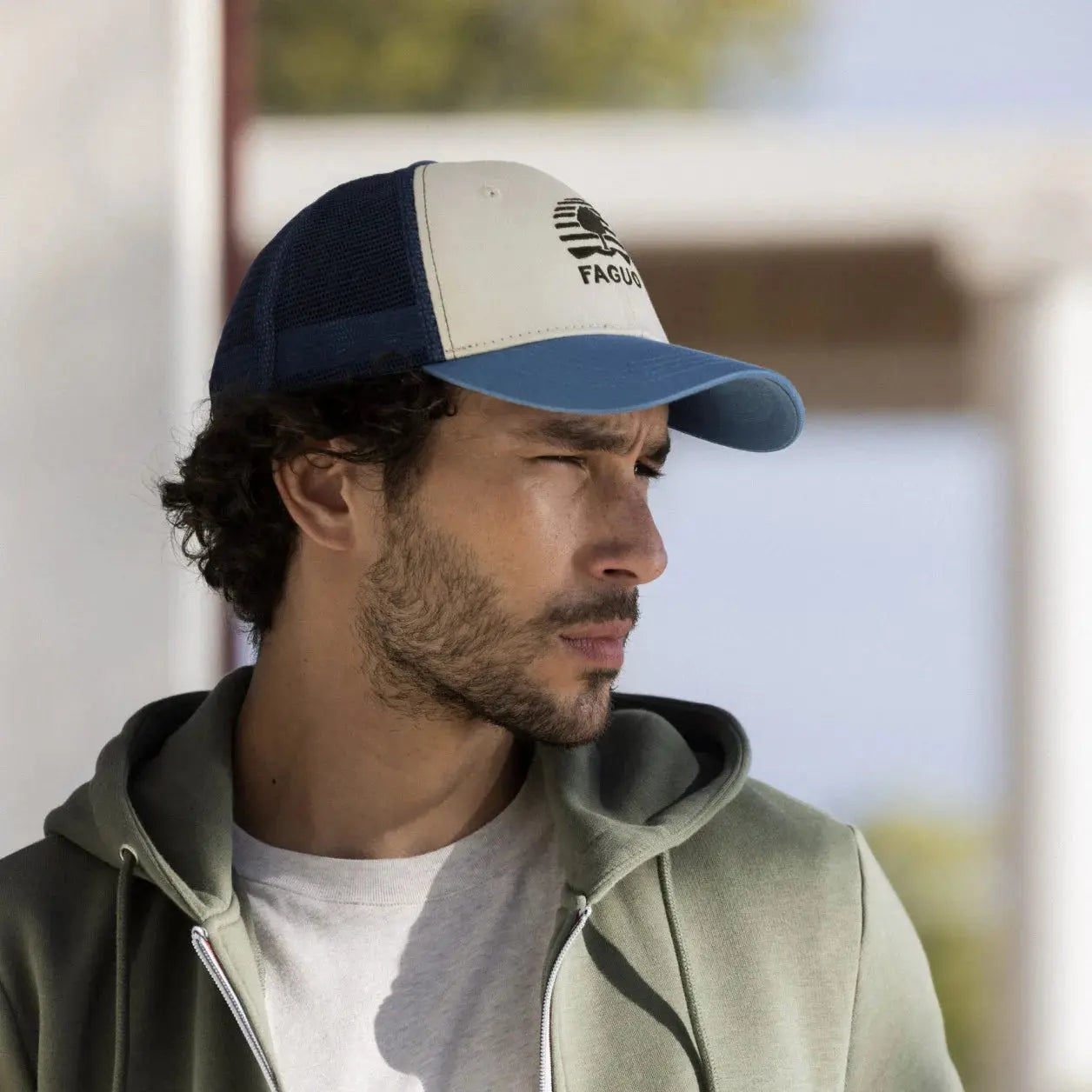 FAGUO -  CASQUETTE TRUCKER BLEUE -  Klubb