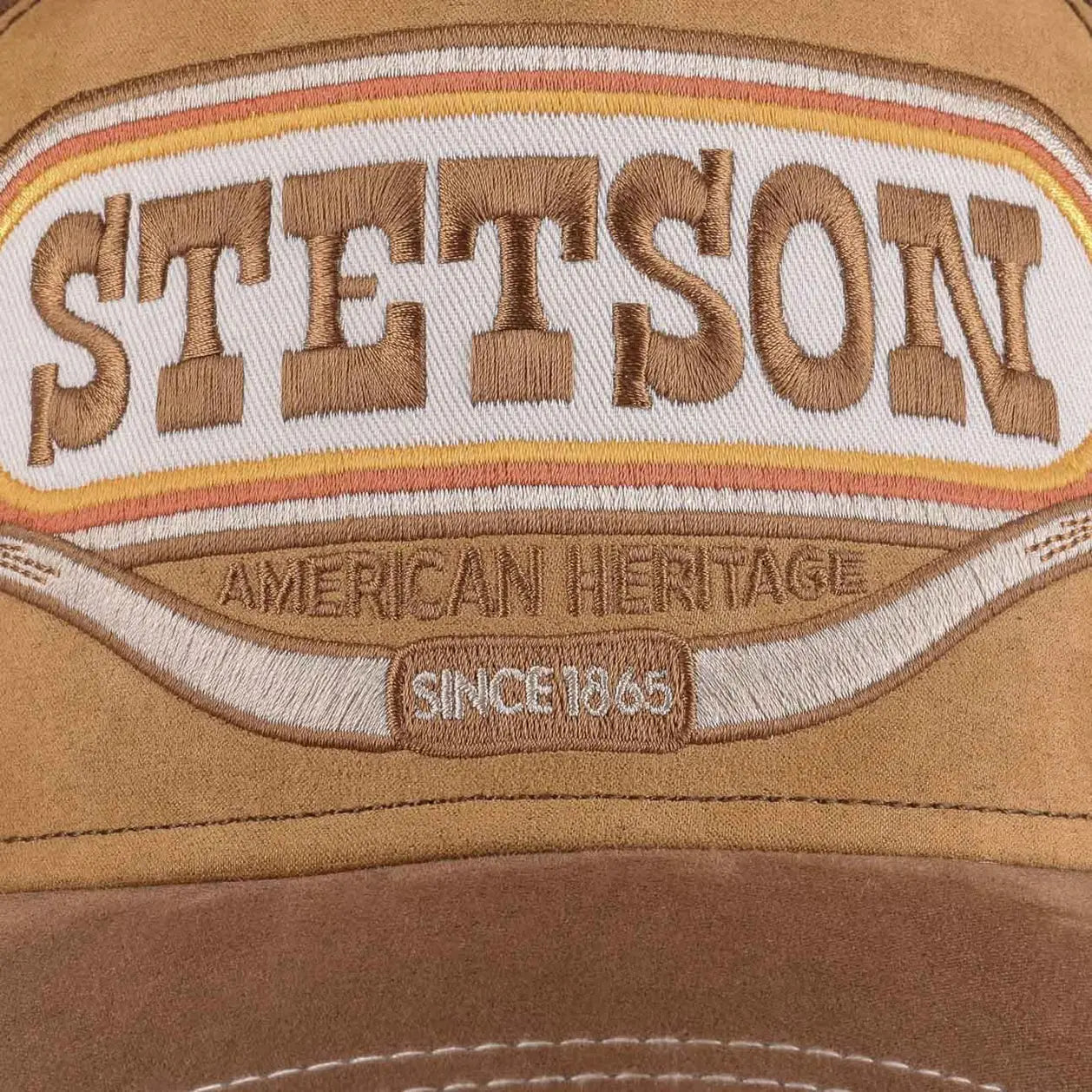 Détail du patch brodé STETSON American Heritage Since 1865
