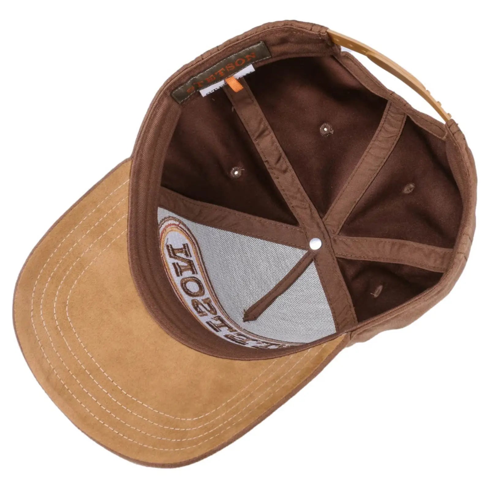 Intérieur de la casquette trucker Stetson Buffalo Horn, doublure et structure