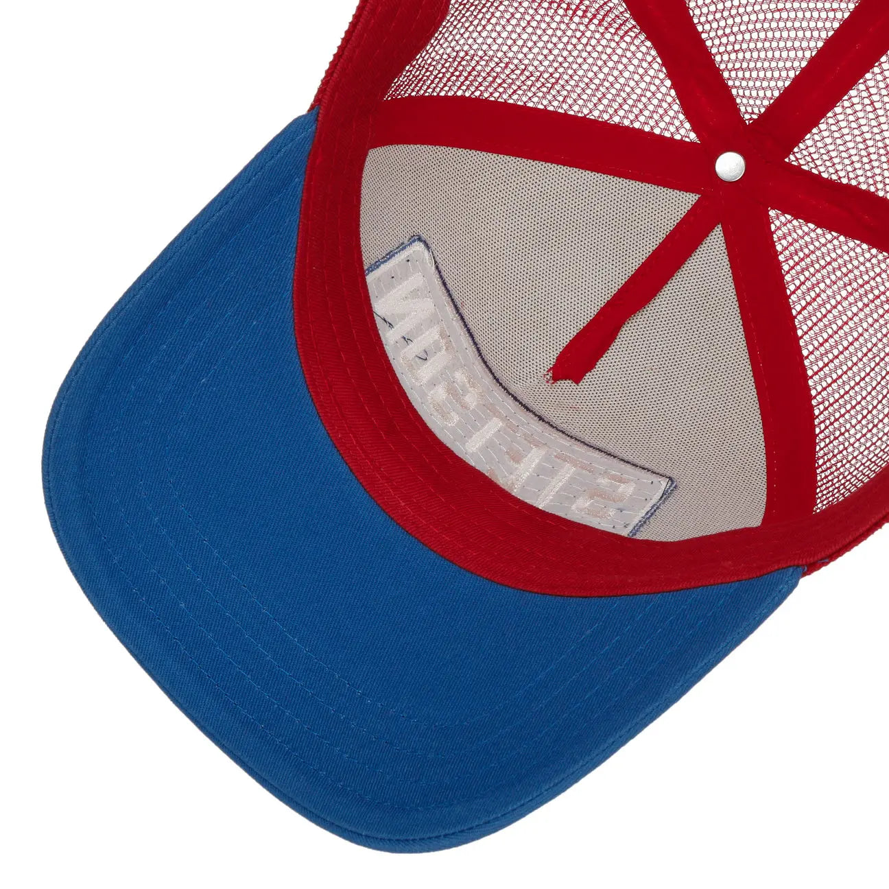 STETSON -  CASQUETTE TRUCKER HIGHWAY BLEU & ROUGE -  Klubb
