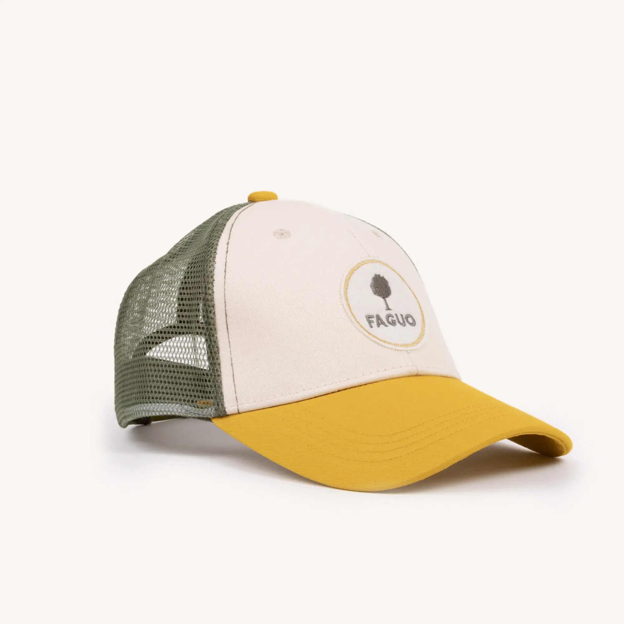 CASQUETTE TRUCKER - KAKI & JAUNE