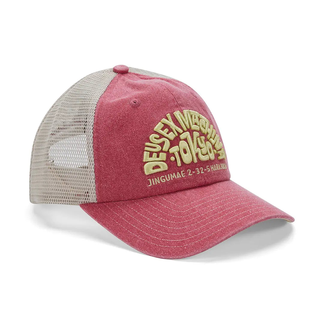 CASQUETTE TRUCKER TOKYO ADRESS - MELON RED