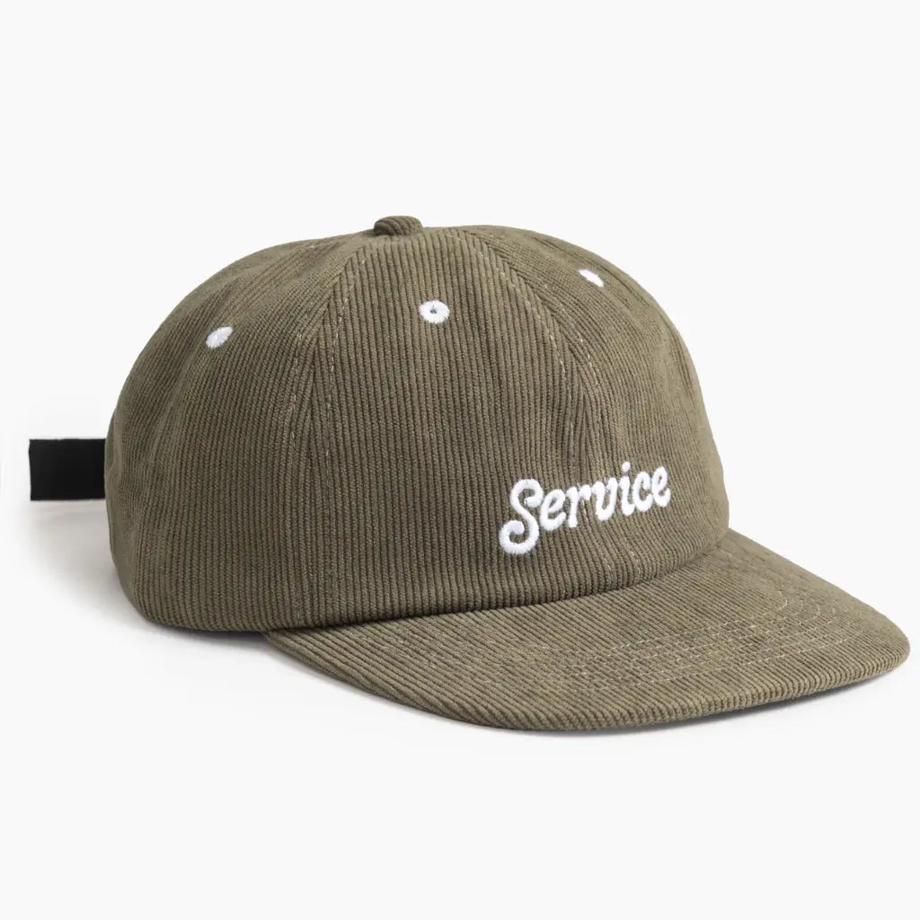 SERVICE WORKS -  CASQUETTE VELOURS SERVICE SCRIPT VERT -  Klubb