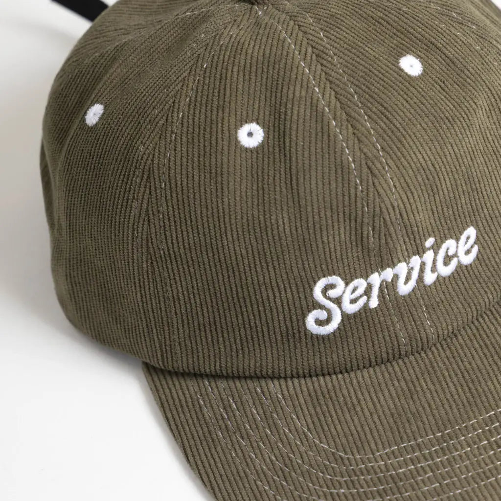SERVICE WORKS -  CASQUETTE VELOURS SERVICE SCRIPT VERT -  Klubb