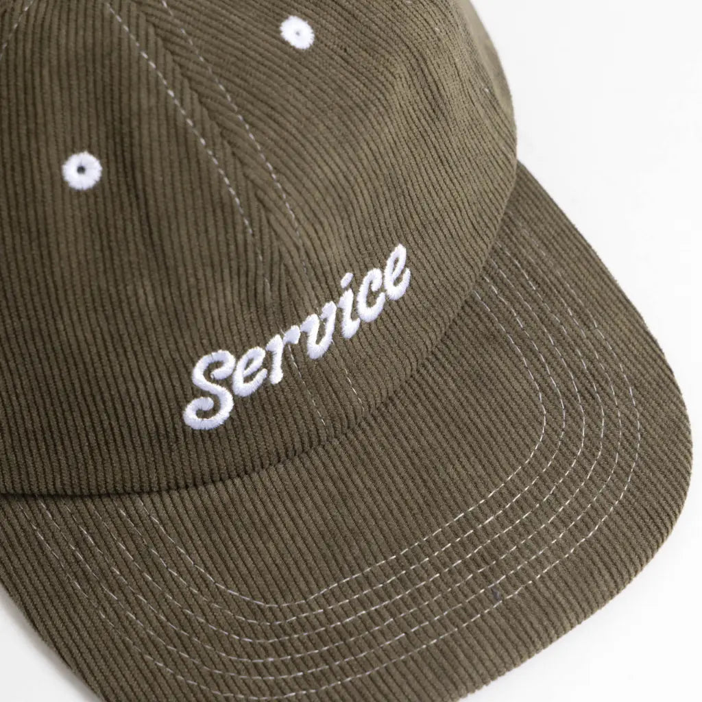 SERVICE WORKS -  CASQUETTE VELOURS SERVICE SCRIPT VERT -  Klubb