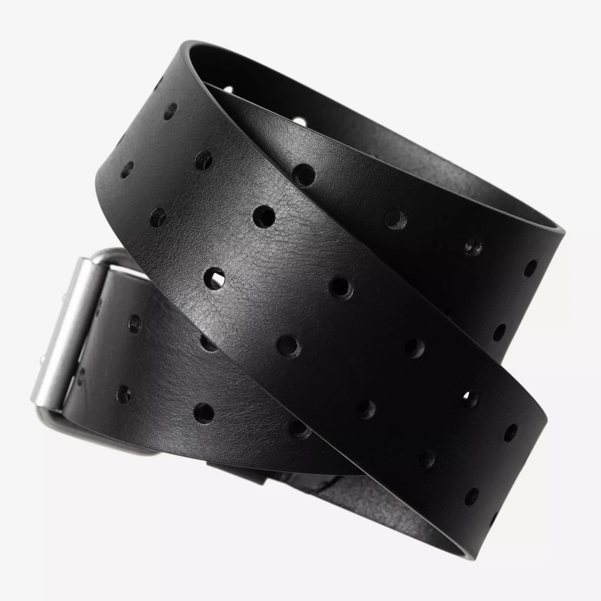 CEINTURE DOUBLE SCRIPT - BLACK