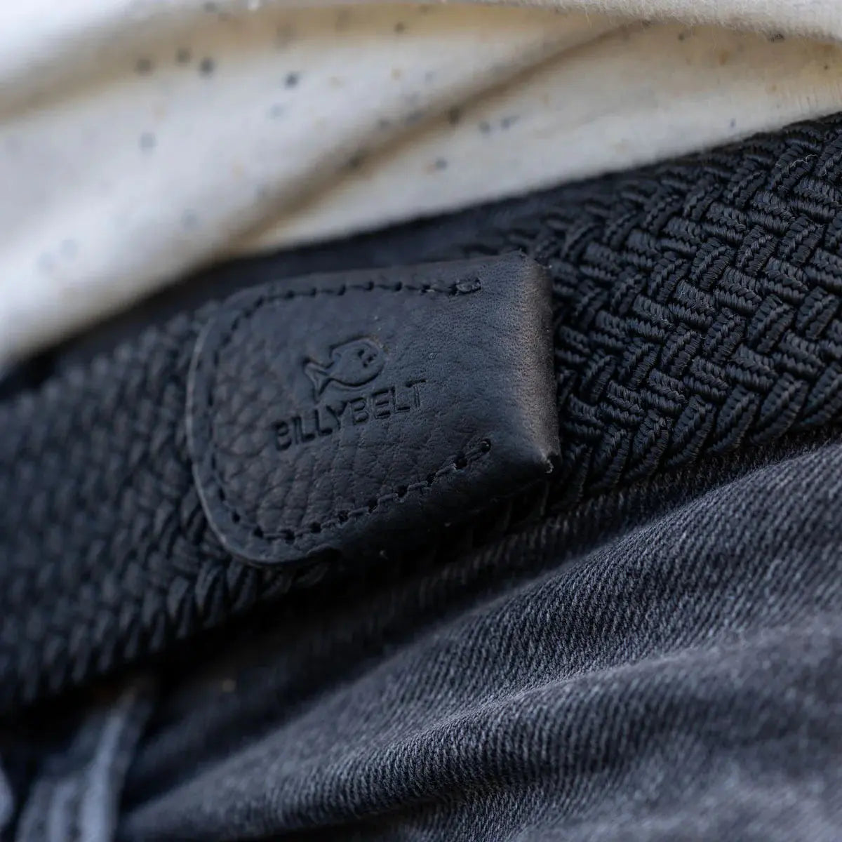 BILLYBELT -  CEINTURE TRESSÉE ALL BLACK -  Klubb