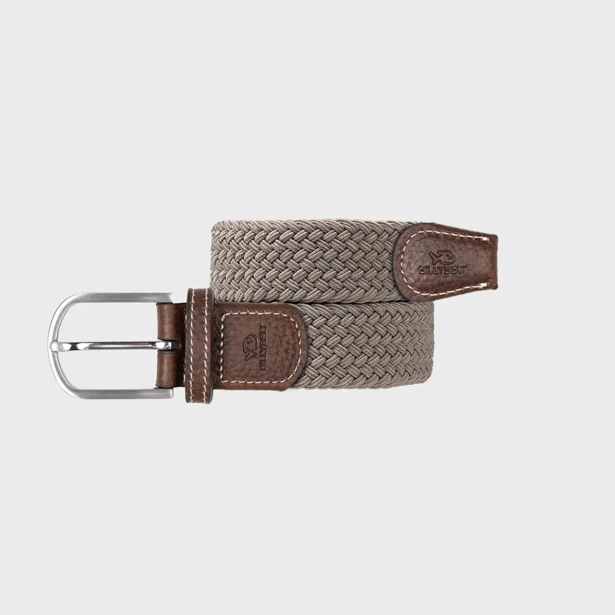 BILLYBELT -  CEINTURE TRESSÉE BEIGE TAUPE -  Klubb