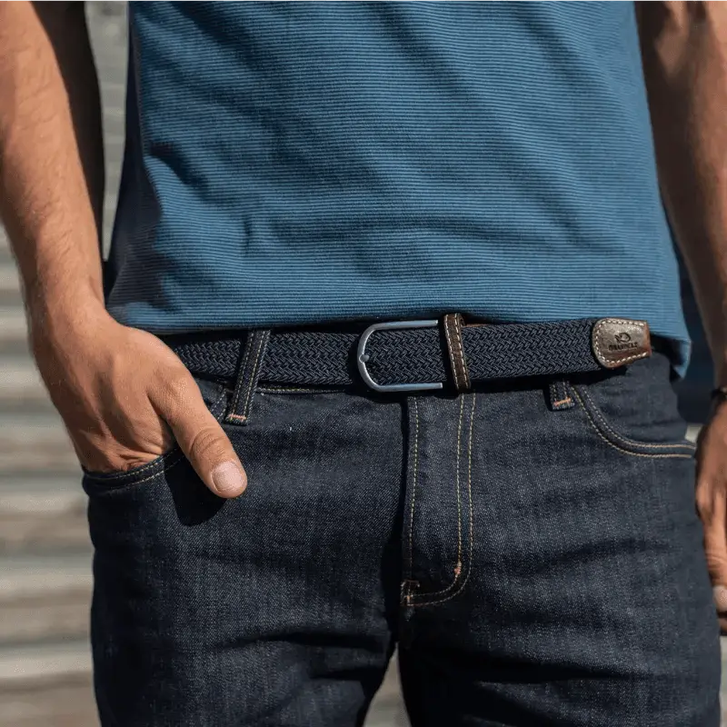 CEINTURE TRESSÉE MARINE