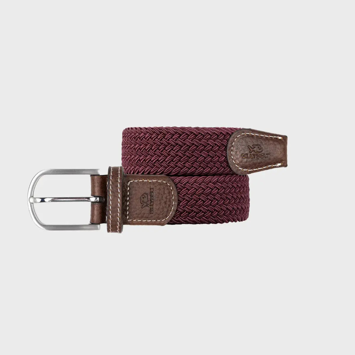 BILLYBELT -  CEINTURE TRESSÉE LIE DE VIN -  Klubb