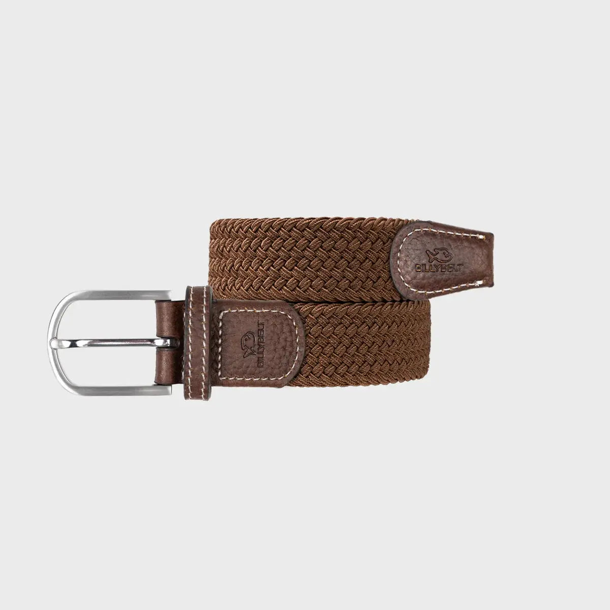 BILLYBELT -  CEINTURE TRESSÉE MARRON CARAMEL -  Klubb
