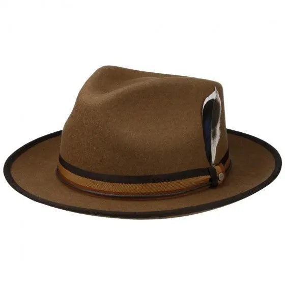 CHAPEAU FEDORA COGNAC STETSON -  Klubb