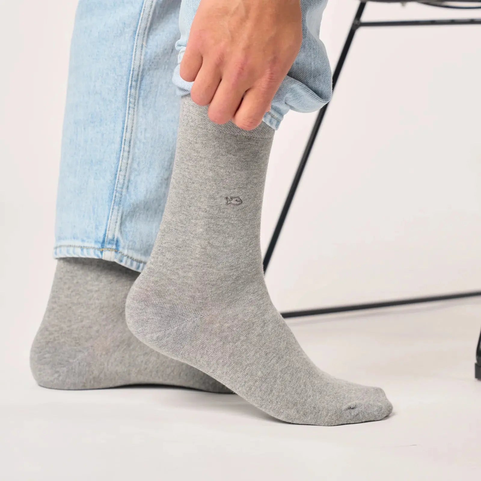 CHAUSSETTES BAMBOU - GRIS CLAIR