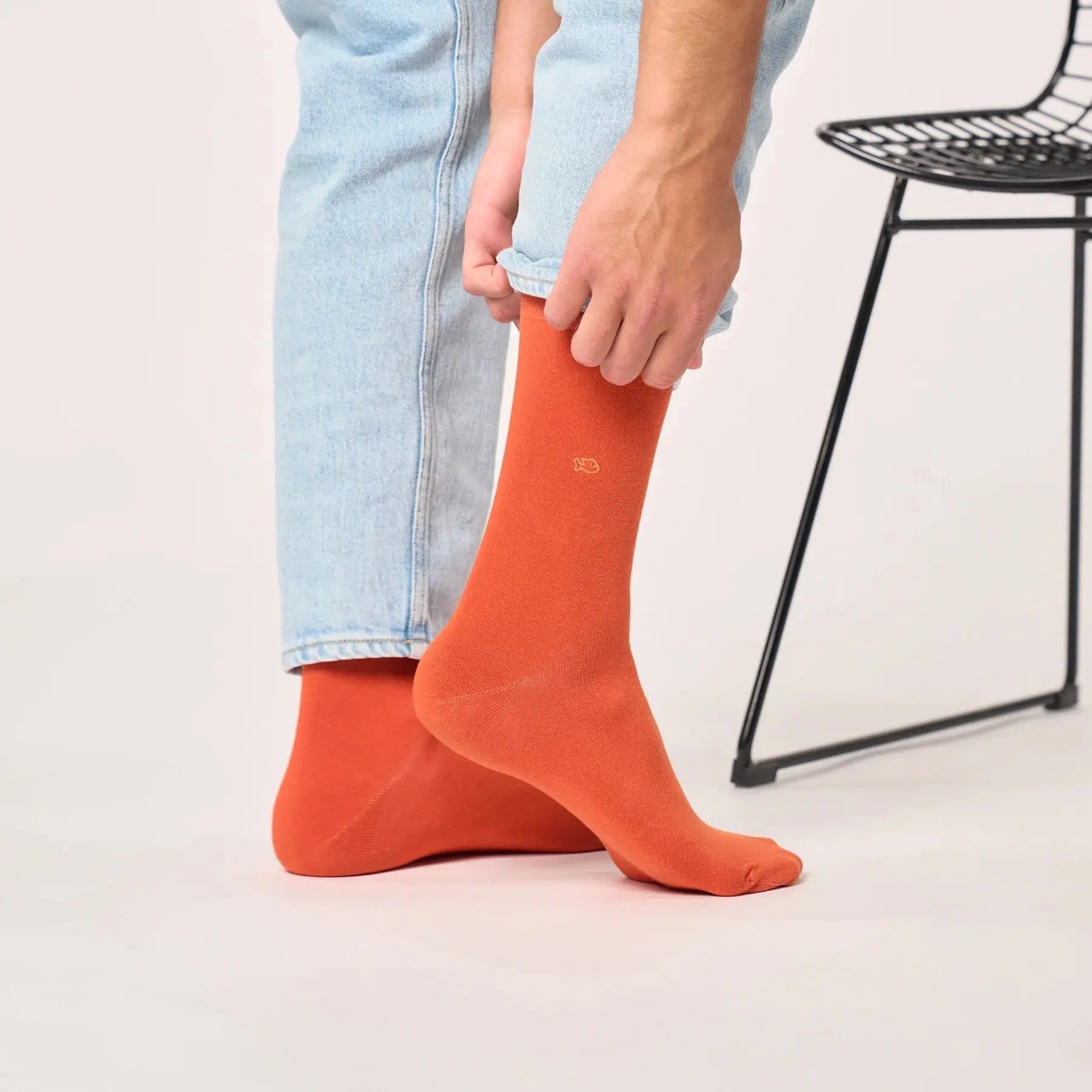 CHAUSSETTES BAMBOU - ORANGE