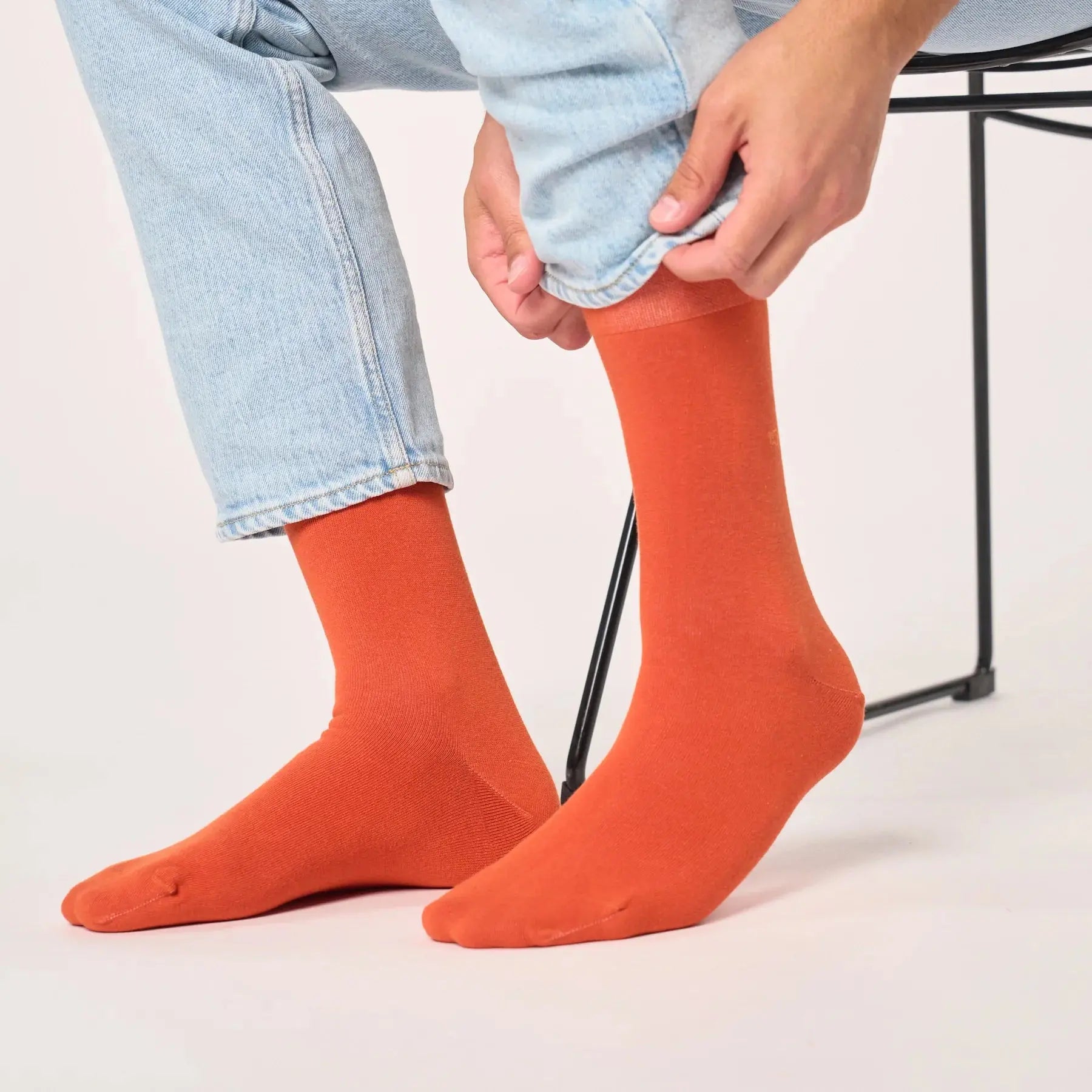 CHAUSSETTES BAMBOU - ORANGE