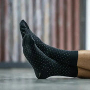 CHAUSSETTES SQUARE - BLACK