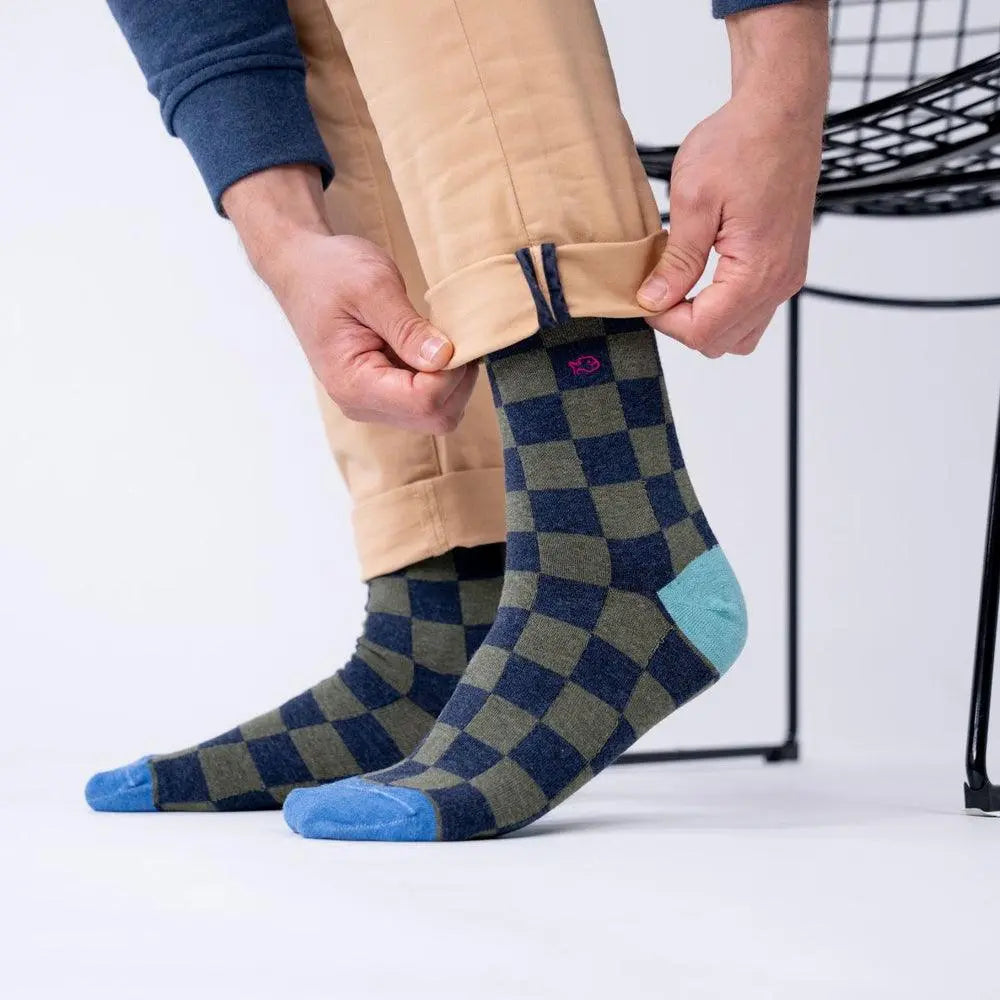 CHAUSSETTES CARREAUX - BROOKLANDS BILLYBELT -  Klubb