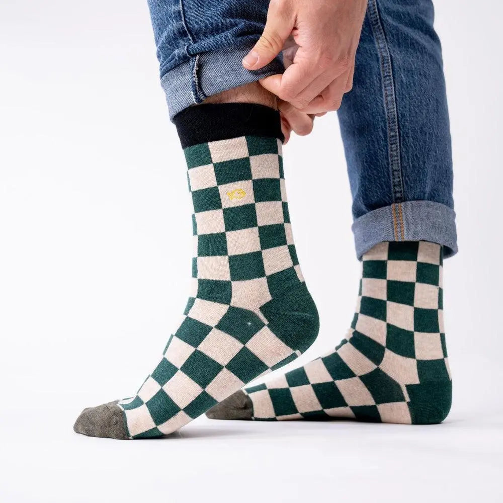CHAUSSETTES CARREAUX - TOURIST TROPHY BILLYBELT -  Klubb