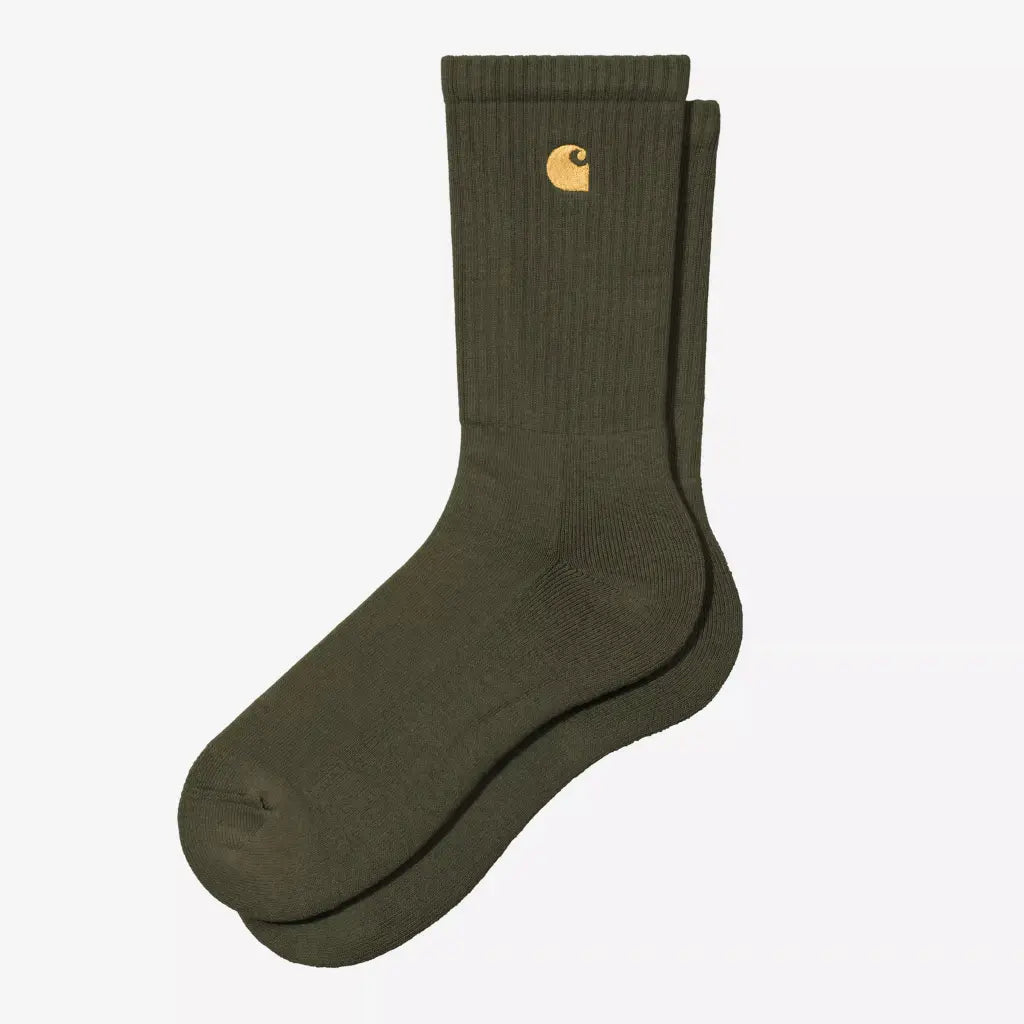 CARHARTT WIP -  CHAUSSETTES CHASE - OLIVE -  Klubb