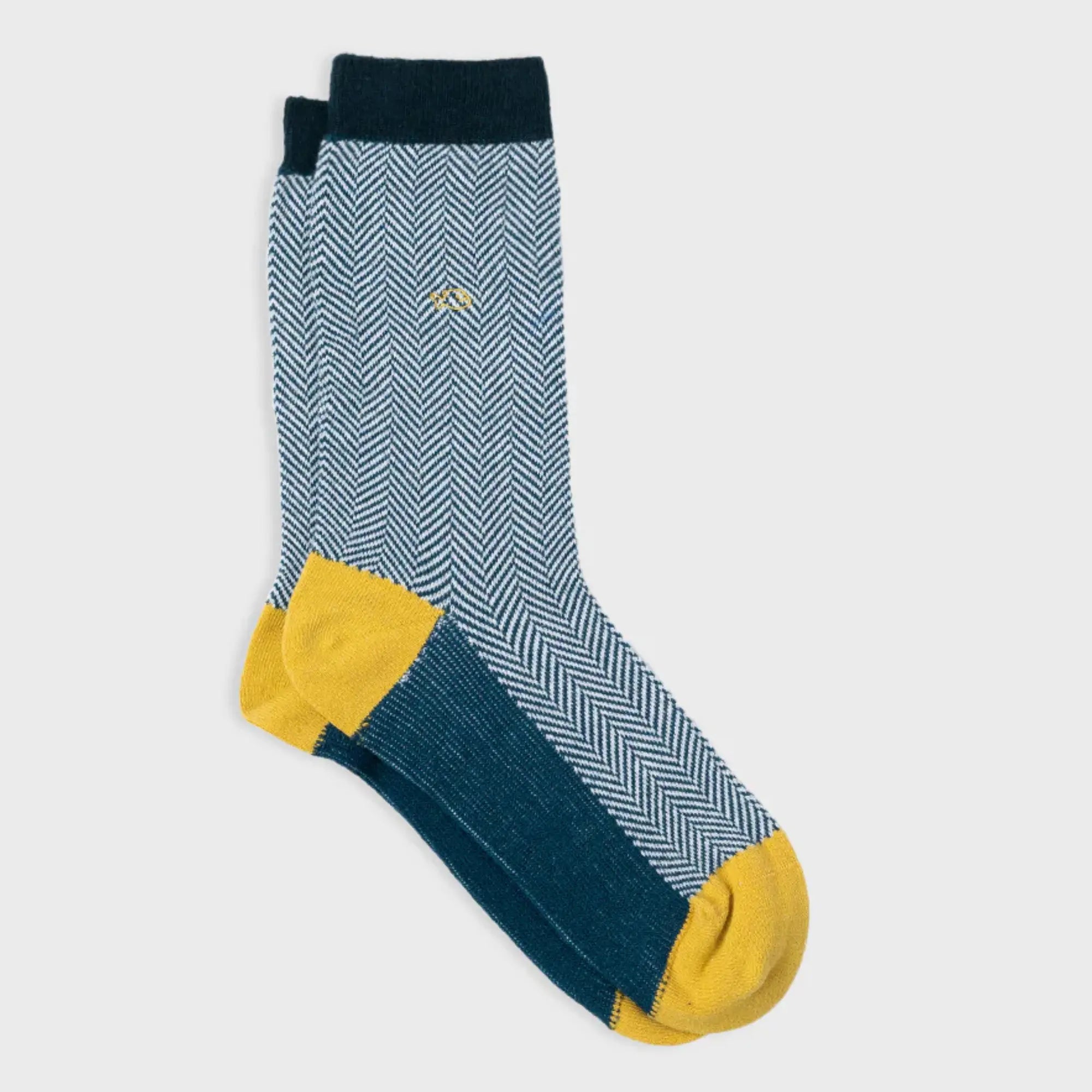 CHAUSSETTES CHEVRONS - EMERAUDE