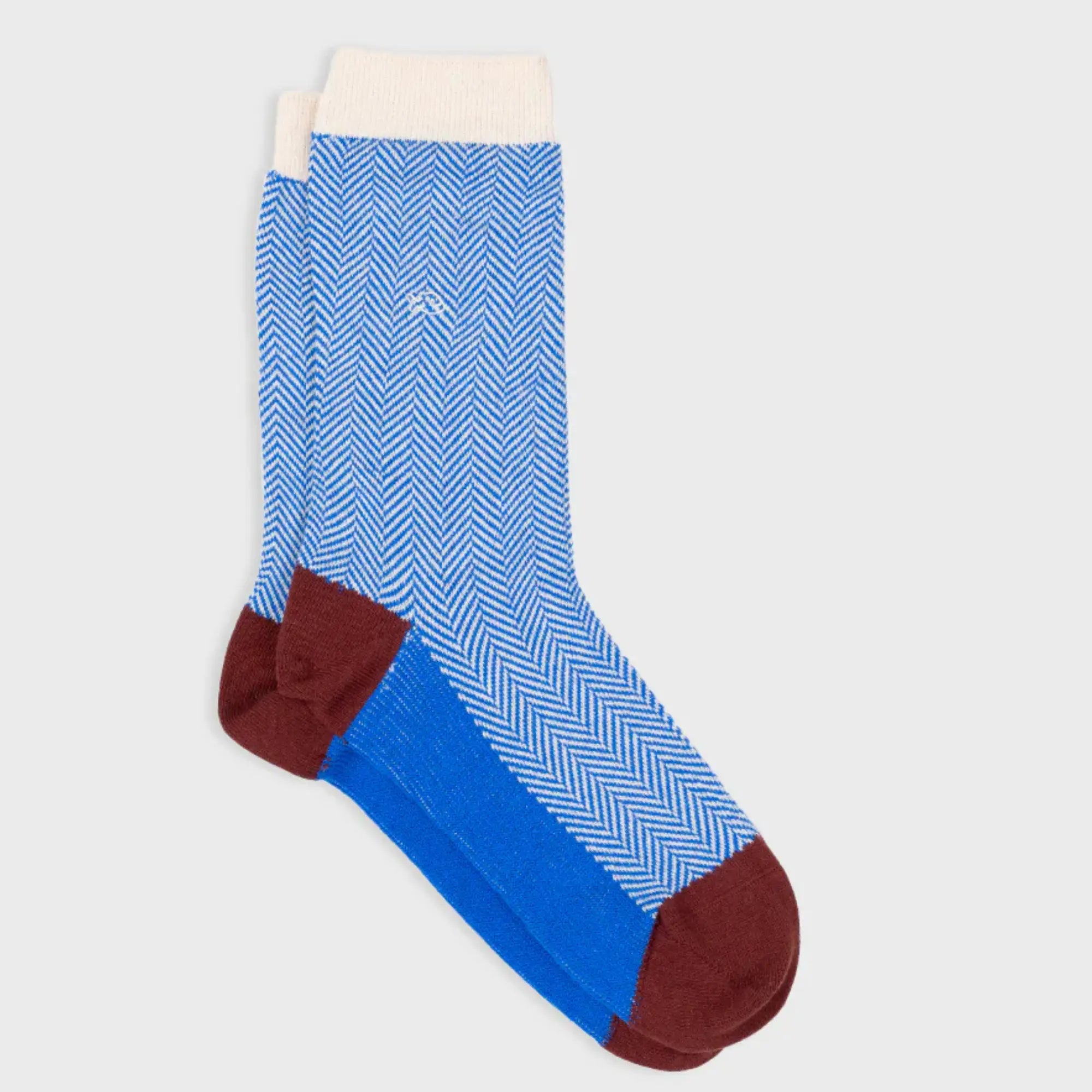 CHAUSSETTES CHEVRONS - MERLE BLEU
