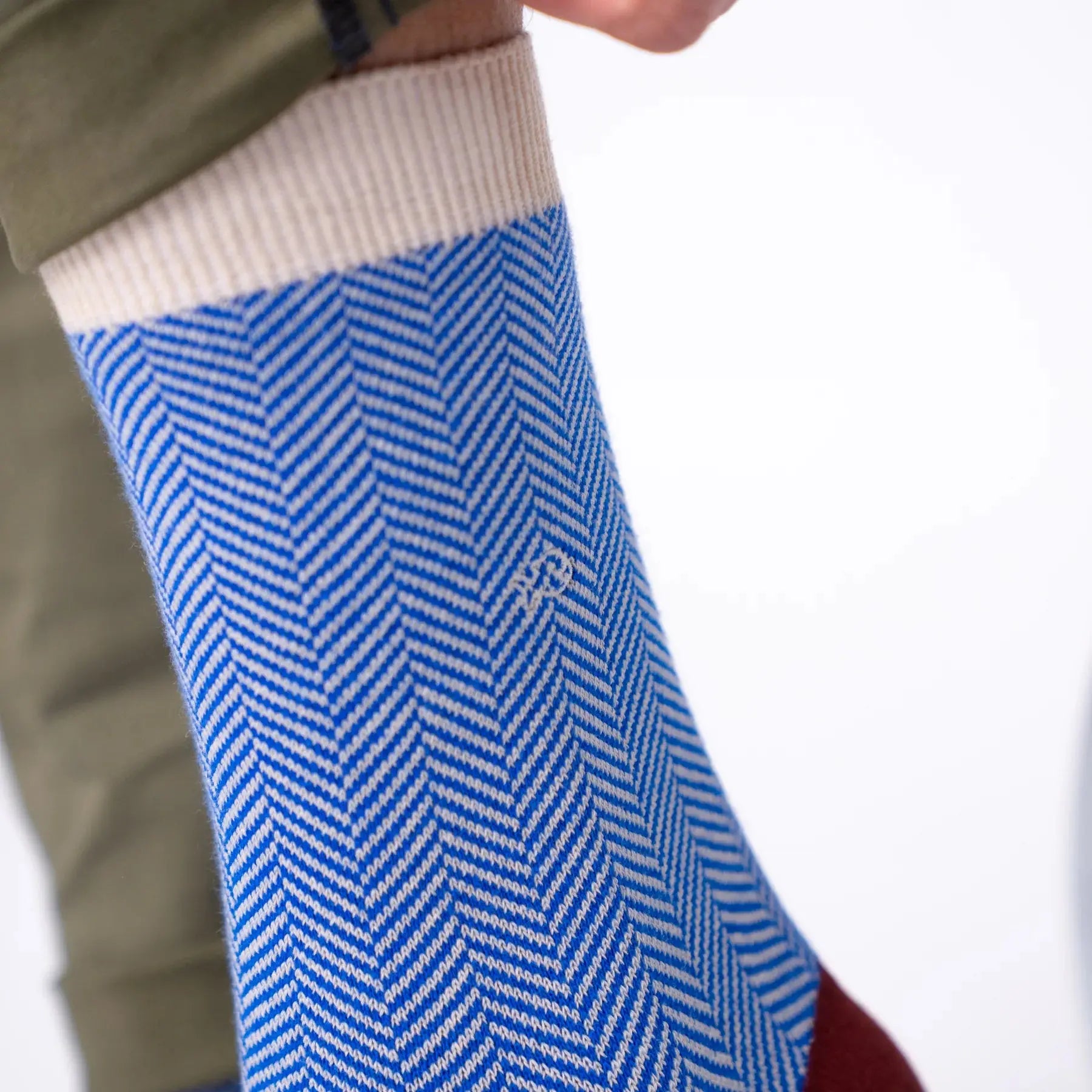 CHAUSSETTES CHEVRONS - MERLE BLEU