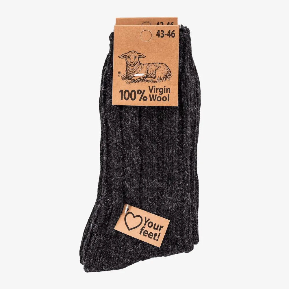 CHAUSSETTES LAINE ANTHRACITE