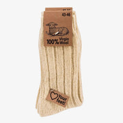 CHAUSSETTES LAINE BLANC