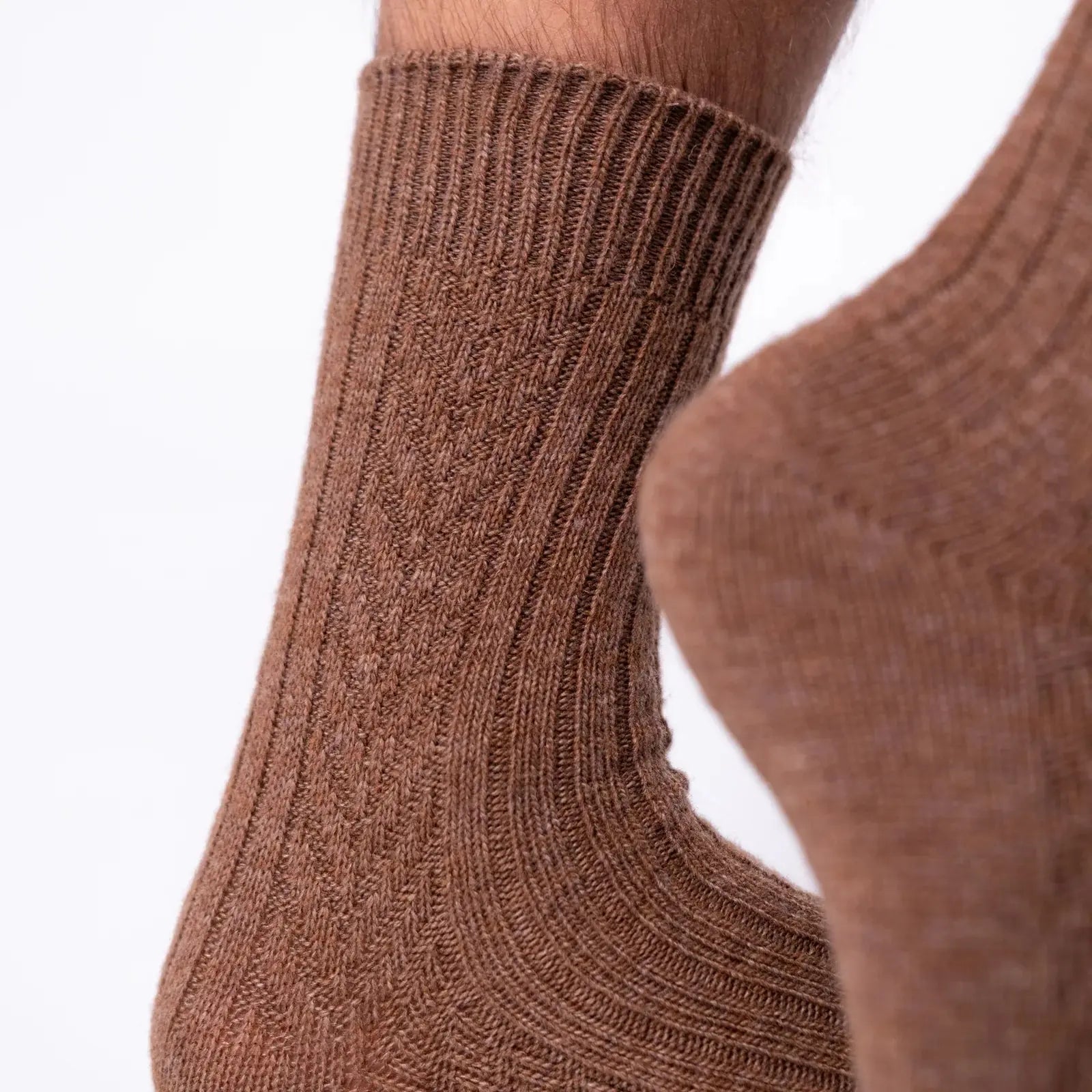 CHAUSSETTES LAINE - MARRON
