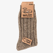CHAUSSETTES LAINE TAUPE