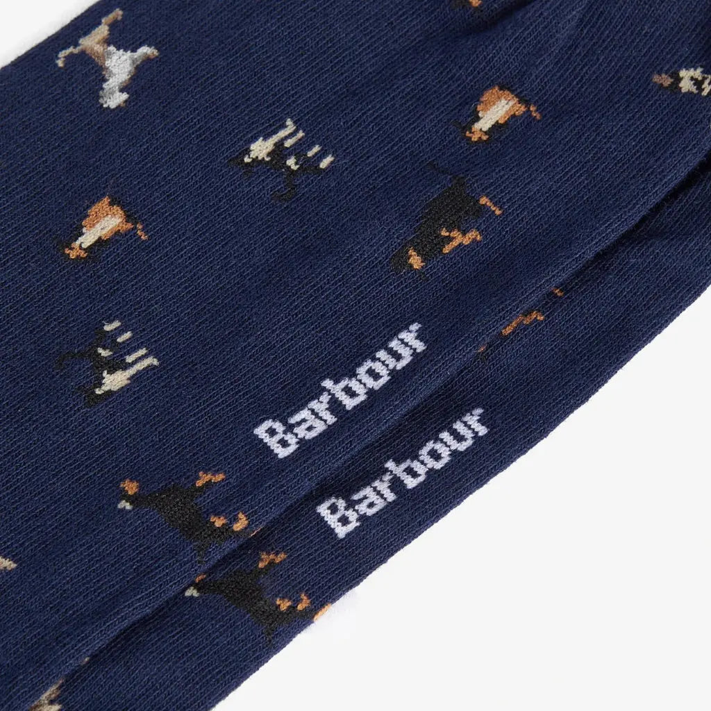 BARBOUR -  CHAUSSETTES MAVIN CHIENS - MARINE -  Klubb
