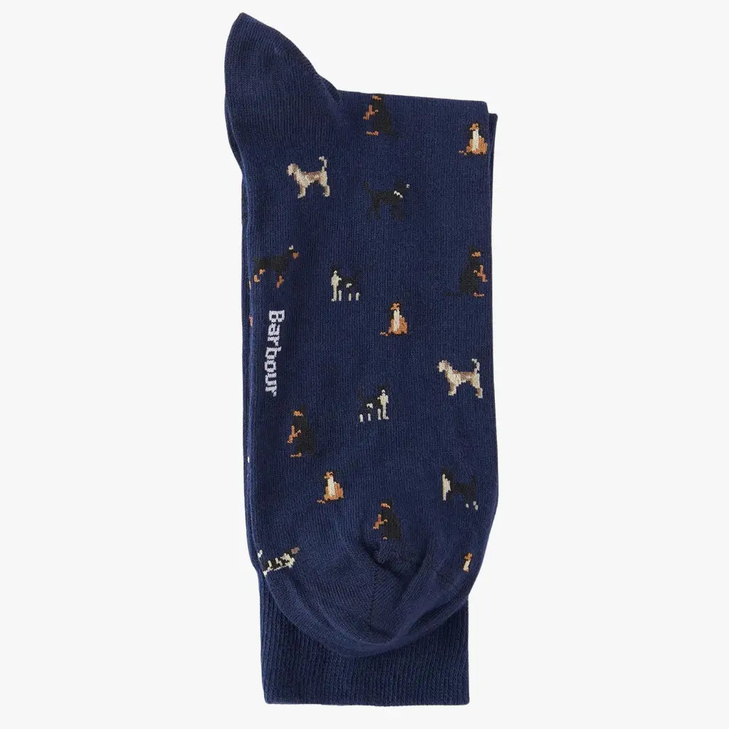 BARBOUR -  CHAUSSETTES MAVIN CHIENS - MARINE -  Klubb