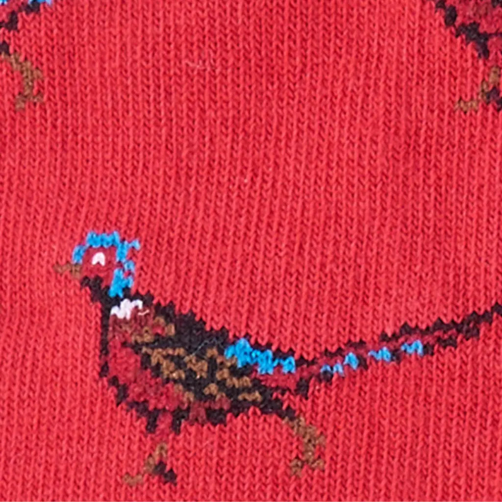 BARBOUR -  CHAUSSETTES MAVIN FAISANS - ROUGE -  Klubb
