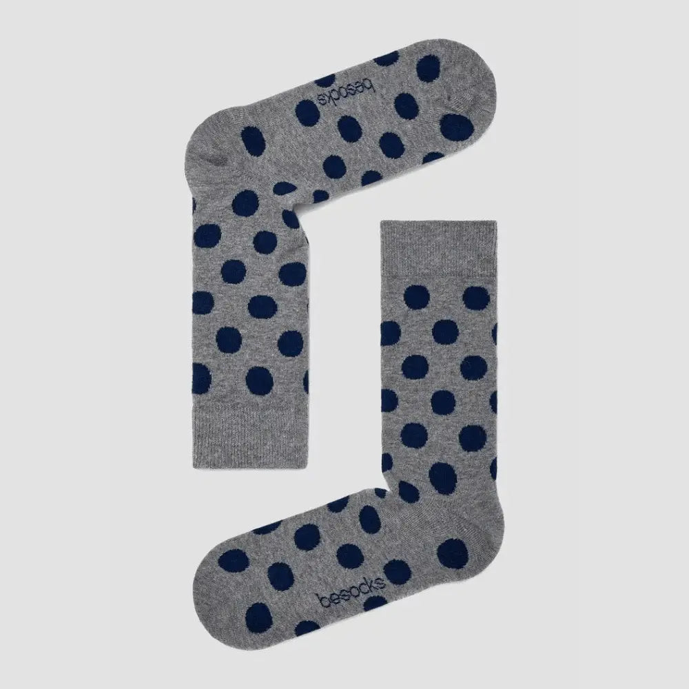 CHAUSSETTES POLKADOTS GRISES