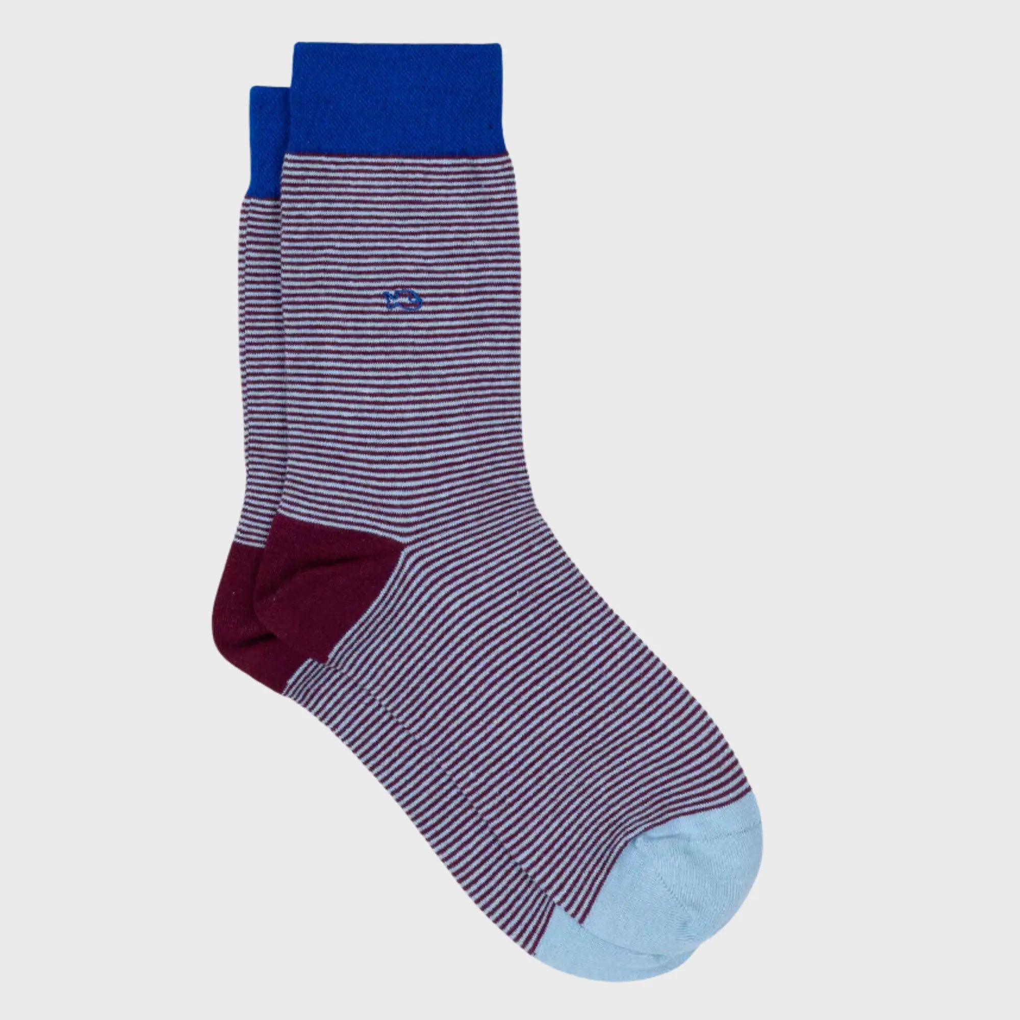 CHAUSSETTES RAYURES - BOURGOGNE