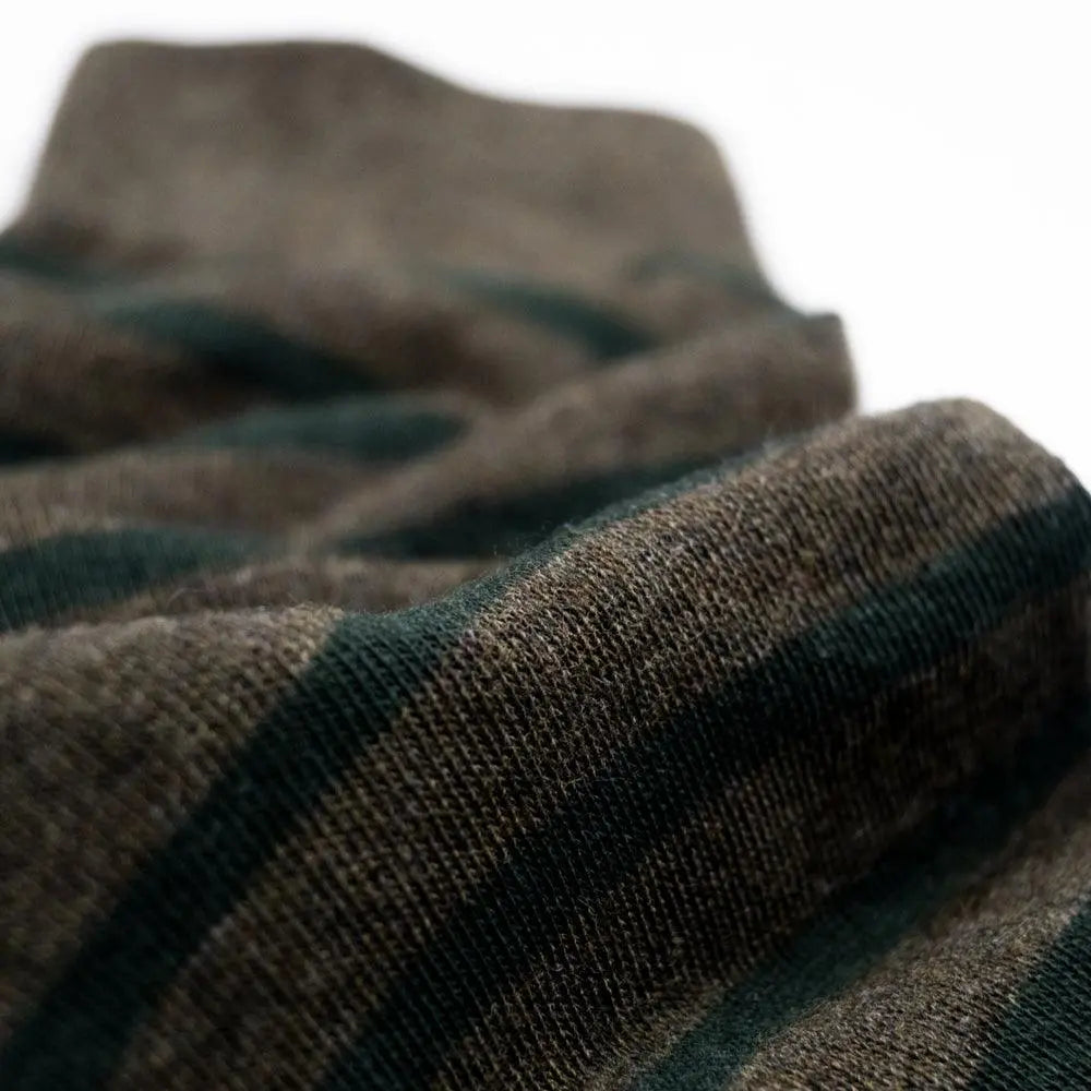 CHAUSSETTES RAYURES - KAKI BILLYBELT -  Klubb