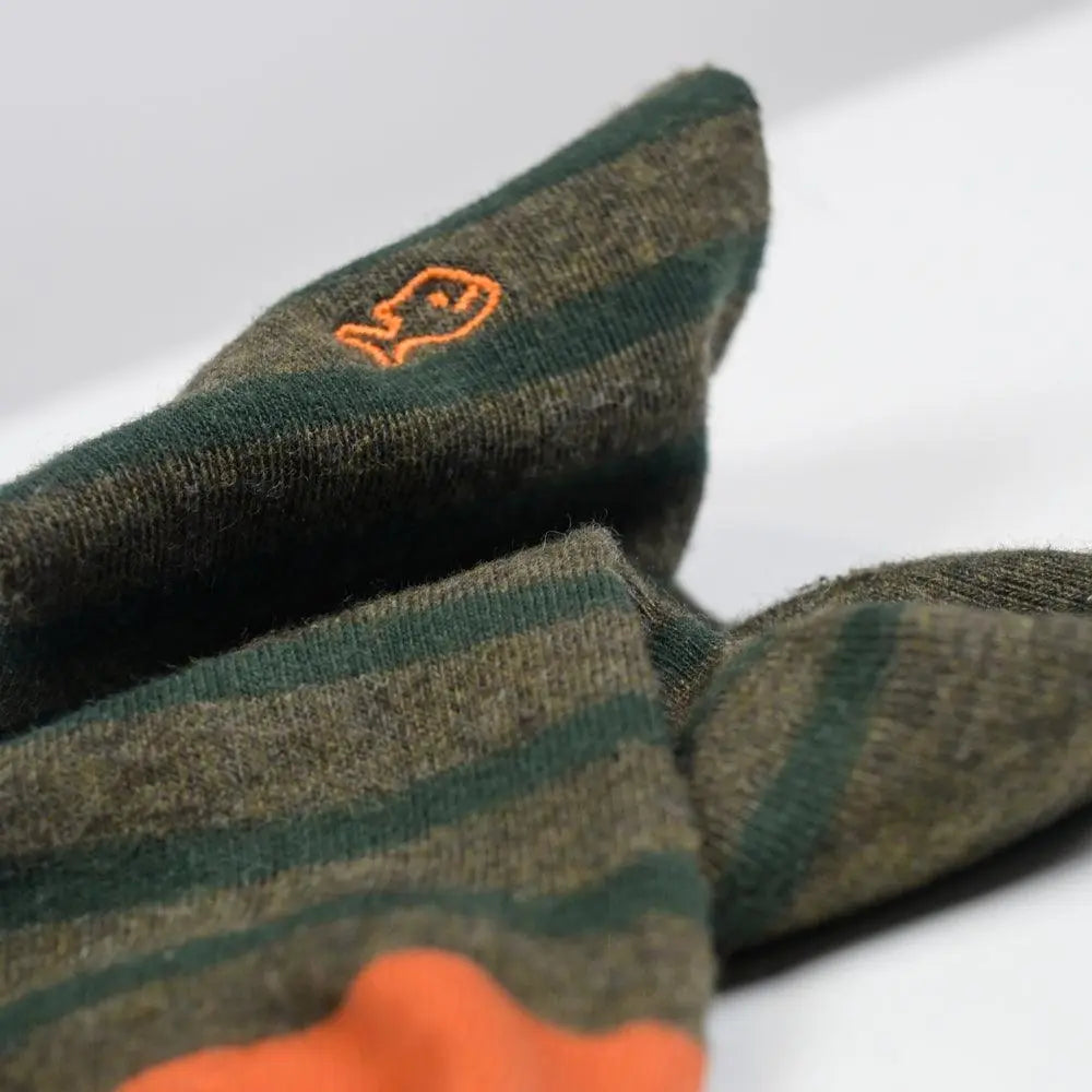 CHAUSSETTES RAYURES - KAKI BILLYBELT -  Klubb