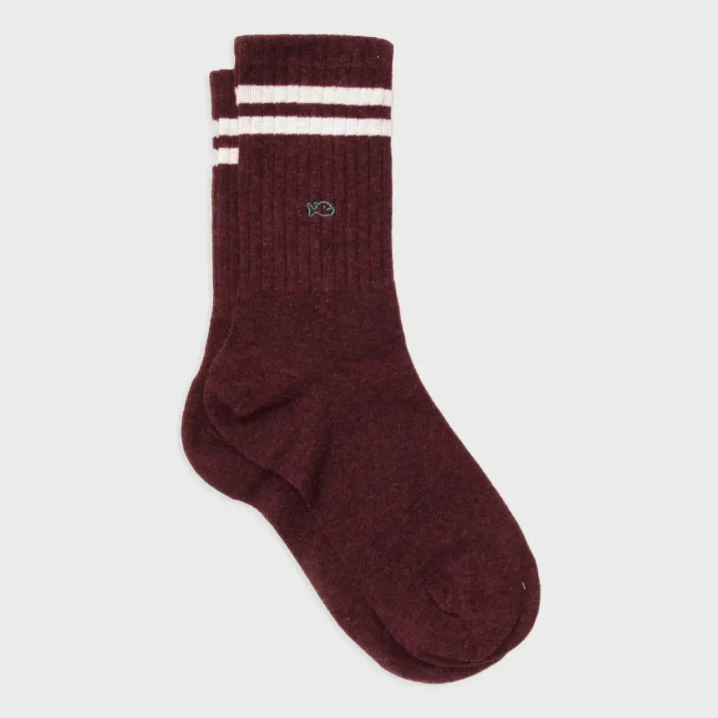 BILLYBELT -  CHAUSSETTES RÉTRO - BORDEAUX -  Klubb