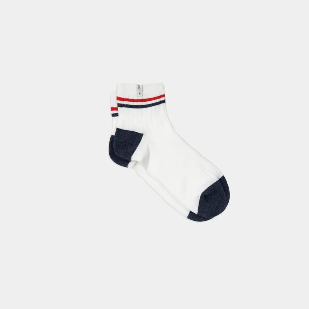 CHAUSSETTES RETRO MI-HAUTES - BLANC BILLYBELT -  Klubb